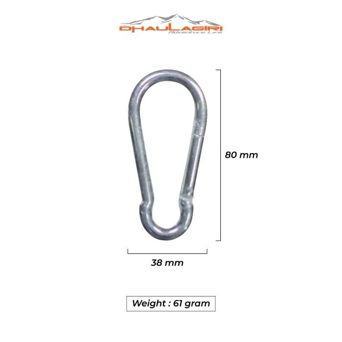 Carabiner Hammock DH 9008 Karabiner 6KN DHAULAGIRI Ayunan Hook Camping