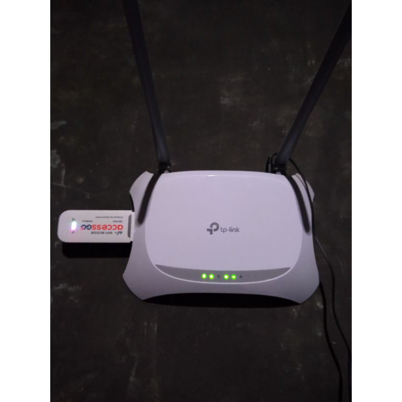 PAKET HEMAT MODEM 4G DAN ROUTER WIFI, TP-LINK MR3420 ALL OPERATOR