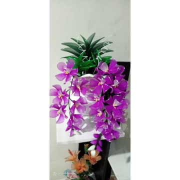 Hiasan rumah Bunga anggrek tempel dinding bunga stoking