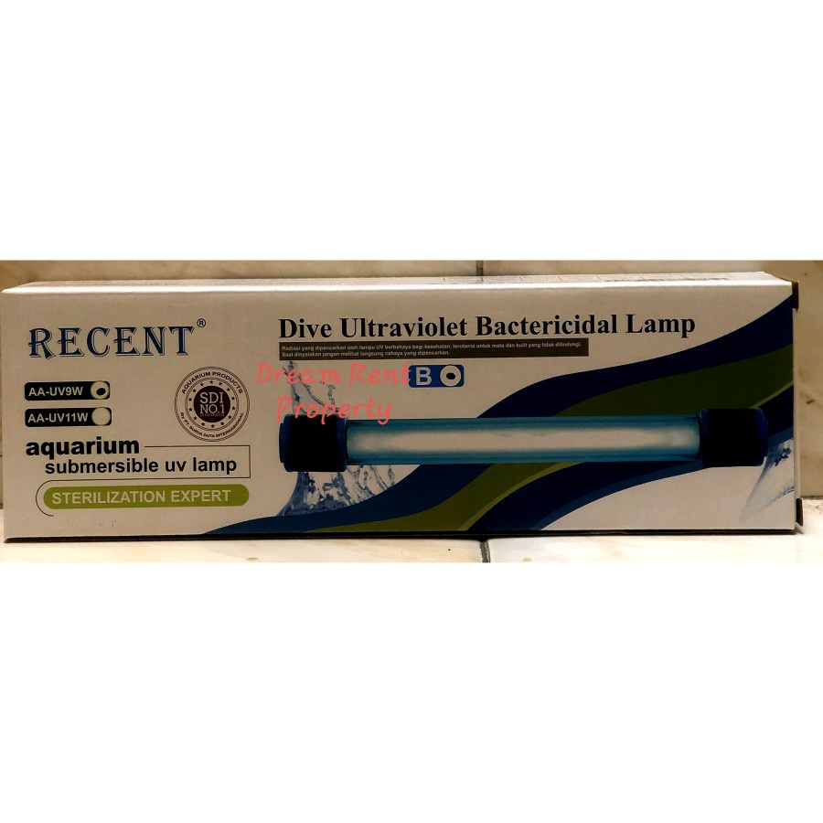 Lampu UV Akuarium Aquarium UV Lamp 9 Watt - RECENT
