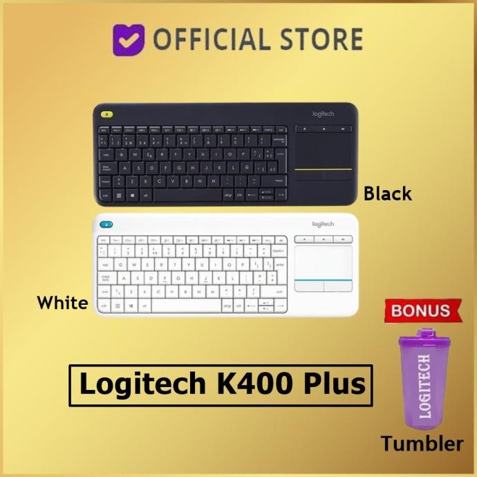 Logitech K400 Plus Wireless Touch Keyboard / Wireless Keyboard Terlaris