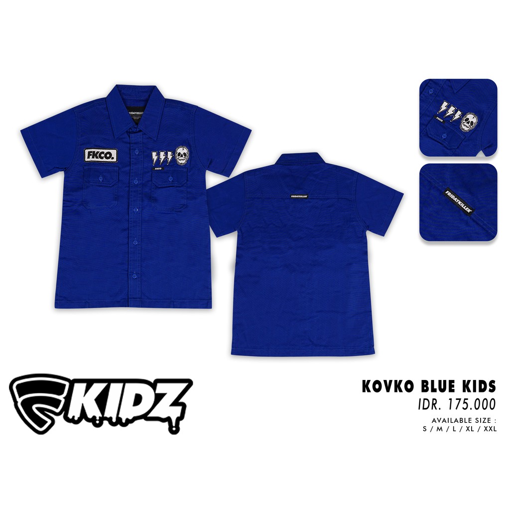 KEMEJA ANAK ANAK FRIDAY KILLER | KOVKO BLUE KIDS