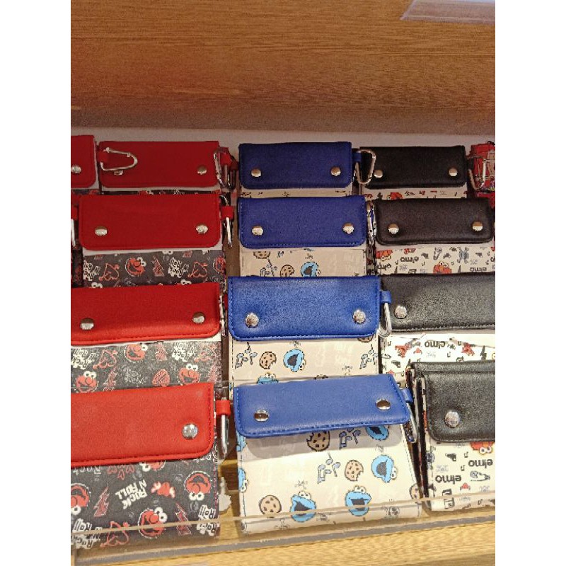 Miniso sesame street Wallet dompet lipat kartu elmo card holder dompet lucu korea
