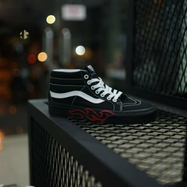 Vans Sk8 Mid Reissue Flame Cut Out