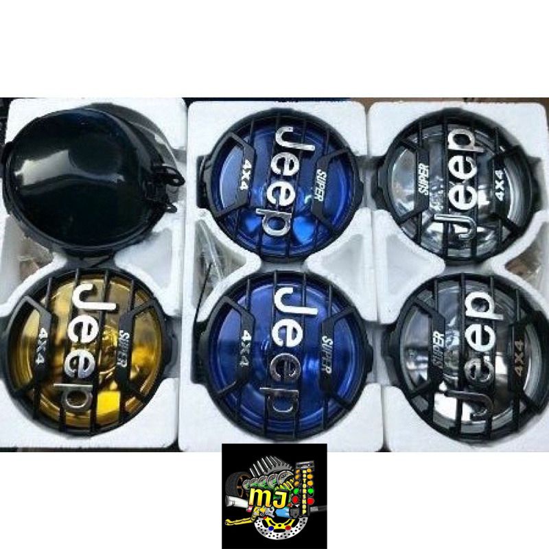 Lampu Depan JEEP 4x4 H4 HeadLamp/Reflektor depan model bulat jeep bisa semua motor/harga satuan