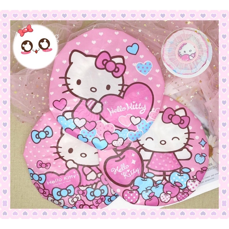 Shower Cap Hello Kitty / Topi Mandi Keramas