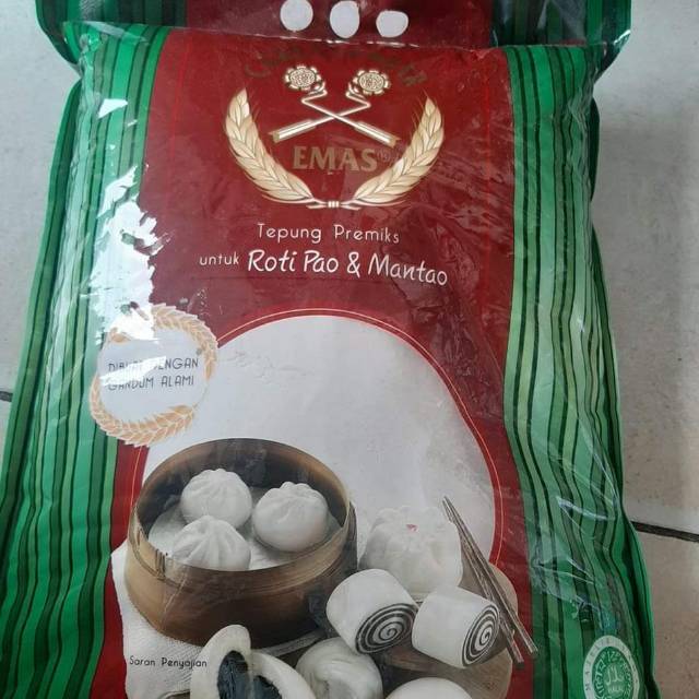 

Tepung pao & Mantao Cakra Kembar Emas