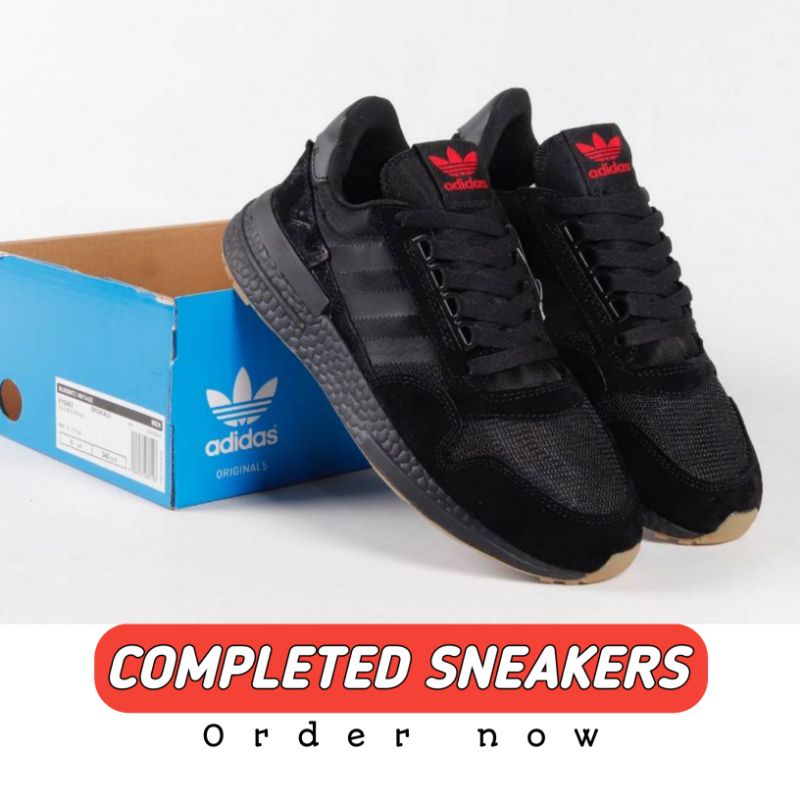 SEPATU ADIDAS ZX 500 RM BOOST CORE BLACK GUM