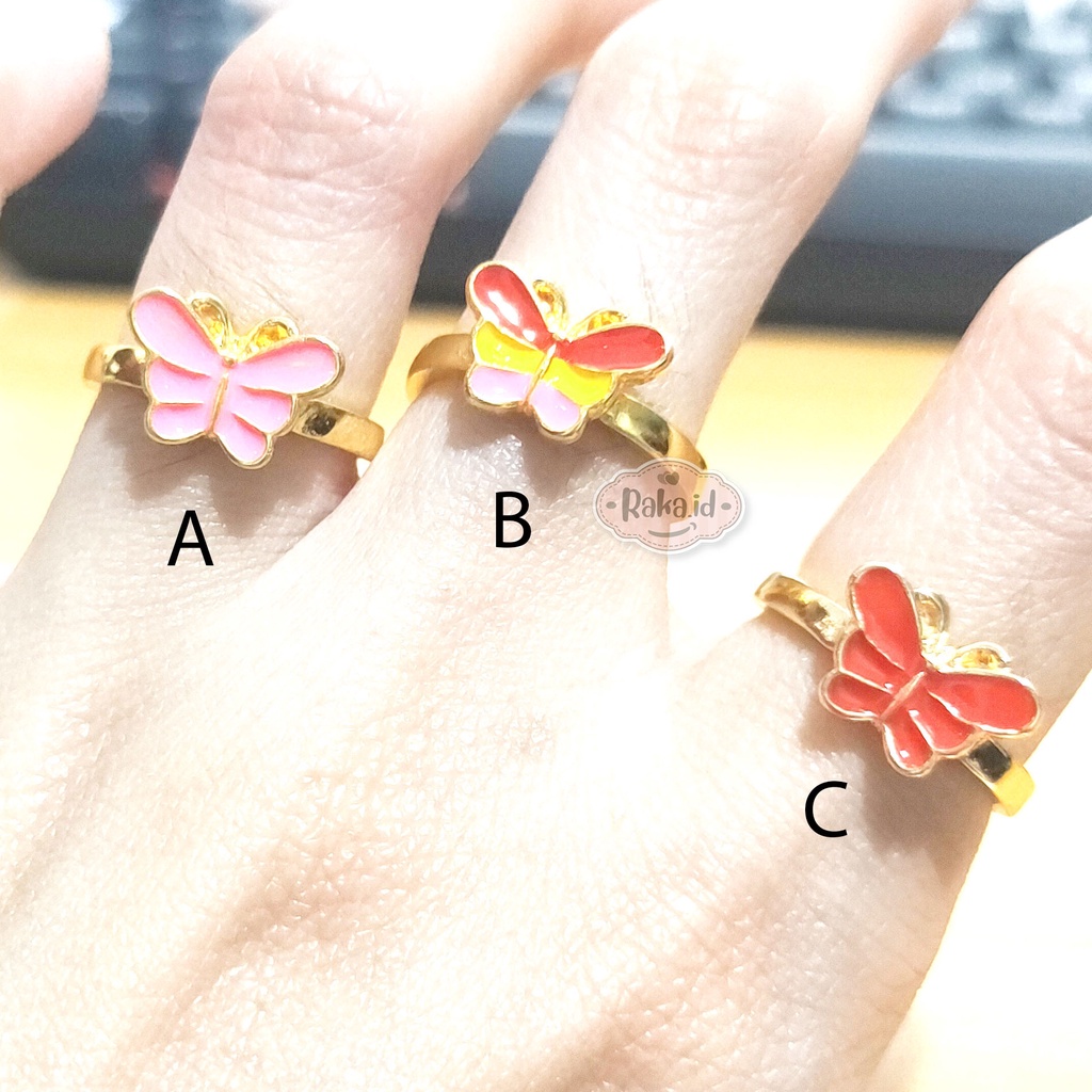 Cincin Anak Motif Kupu Kupu Perhiasan Cantik Anak 1156