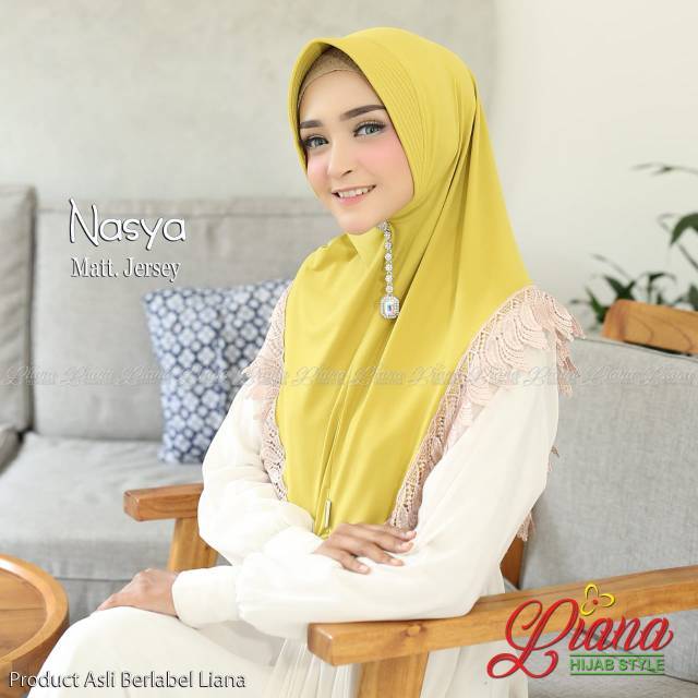 ((((ORIGINAL LIANA))) Hijab instan Jersey Korea NASYA