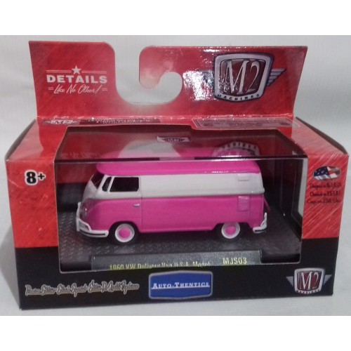 Diecast Mobil M2 Machines 1/64 Volkswagen Pink - Delivery Van