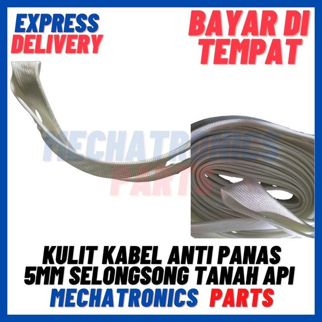 [DEV-9346] KULIT KABEL ANTI PANAS 5MM SELONGSONG TANAH API SELANG SLEEVE STRIP