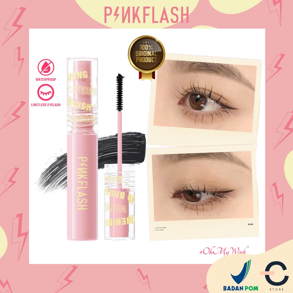 [ORI BPOM] PINKFLASH OhMyWink Length Curled Ultrathin Fibre Waterproof Limitless Eyelash Skinny Mascara | Maskara Kecil | PF-E10