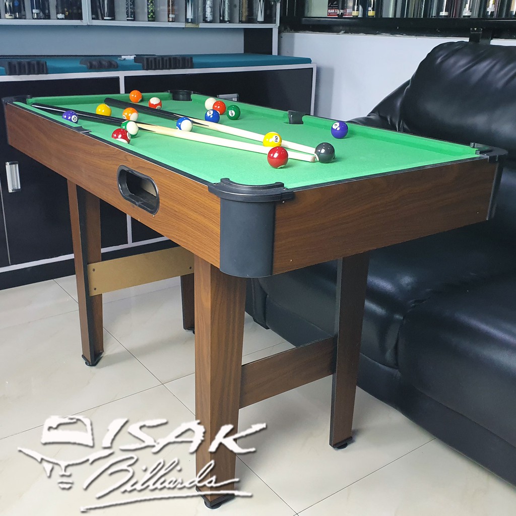 Mini Pool Table 4ft MDF Mainan Hadiah Anak Meja Biliar Billiard