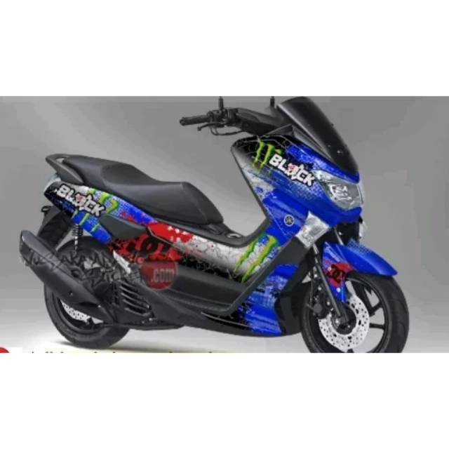 Striping decal nmax biru full body