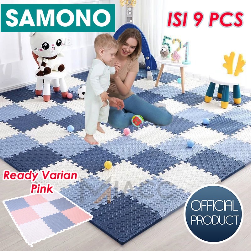 BONBOX SMP20 Matras Puzzle Lantai Evafoam Tebal Elastis Karpet Alas Bermain Anak 30x30