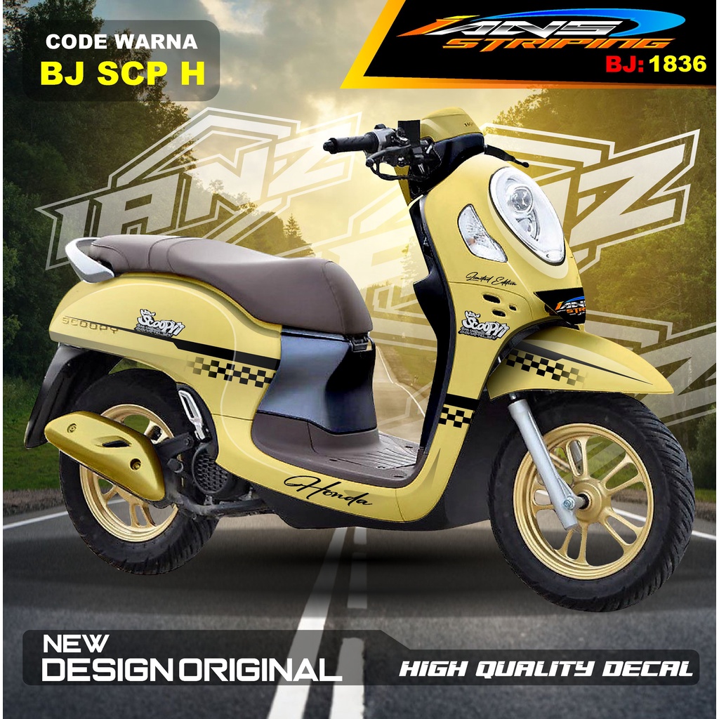 VARIASI STIKER SCOOPY FULL BODY DESAIN TERBARU  / STIKER SCOOPY FULL BODY / STIKER MOTOR SCOOPY NEW DESAIN / STIKER MOTOR TERMURAH