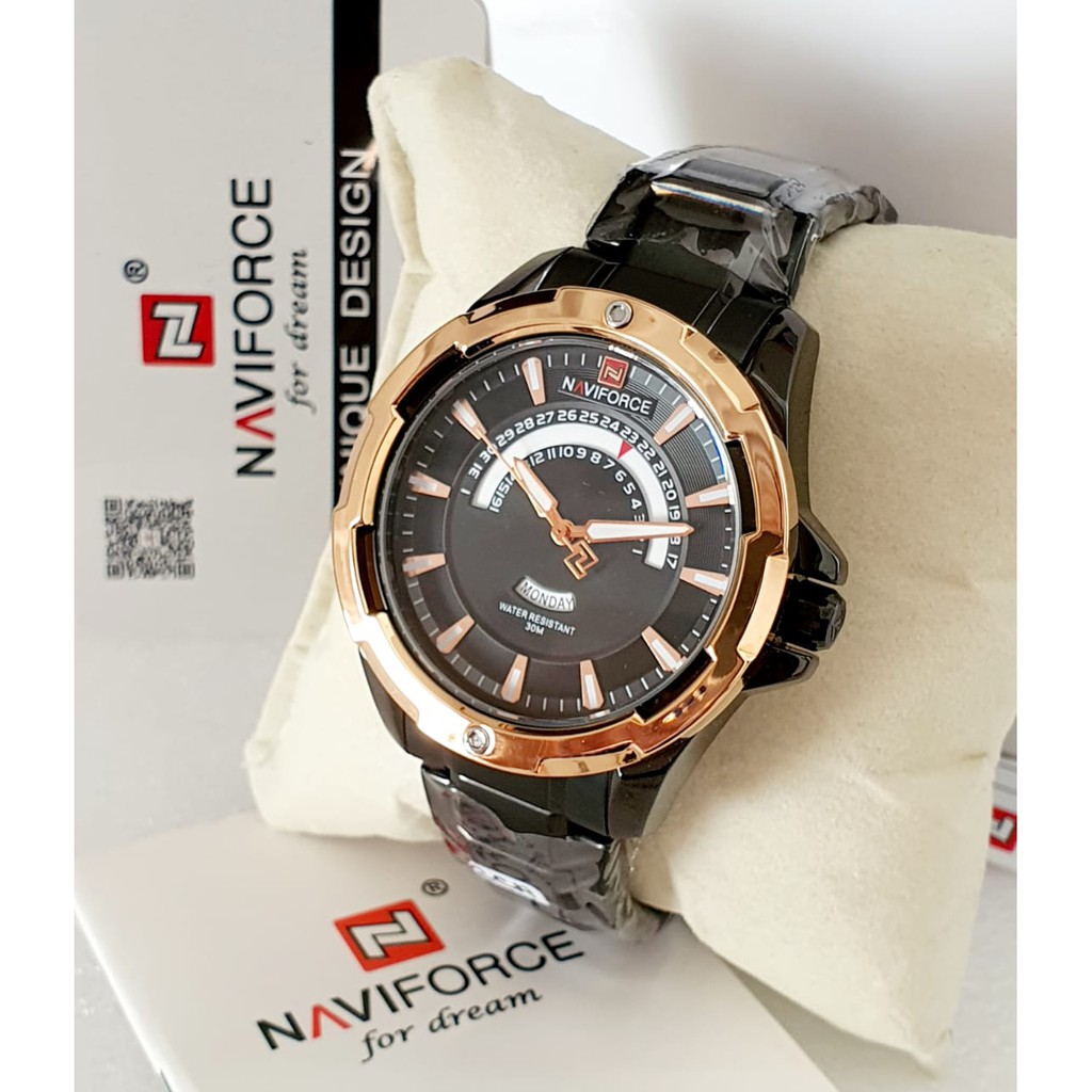 NAVIFORCE . JAM TANGAN PRIA ORIGINAL,JAM TANGAN PRIA RANTAI NAVIFORCE NF9121 ORIGINAL