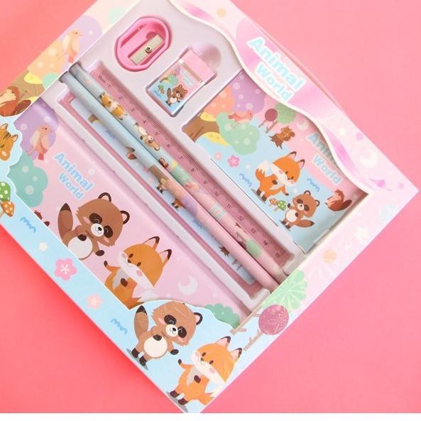 

AM194 KJ !! STUDY SET ALAT TULIS SEKOLAH STATIONERY PAKET ALAT TULIS MOTIF ANIMAL/DINOSAURUS/ASTRONO