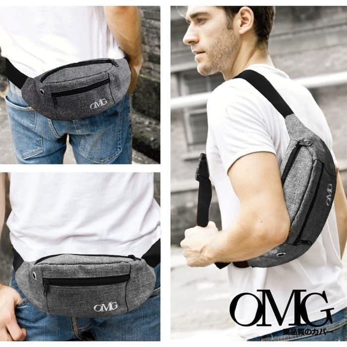 Waist bag Waistbag Pria Wanita Tas selempang Pinggang Gadget OMG