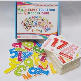 #mainanedukasimurah Wooden Card Number Early Education
