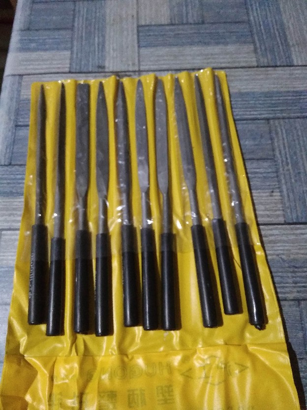 Eelic Kir-5x180x10 Isi 1 Set=10pcs Alat Kikir Besi Diameter 5mm Kikir Gergaji Precision Needle Files