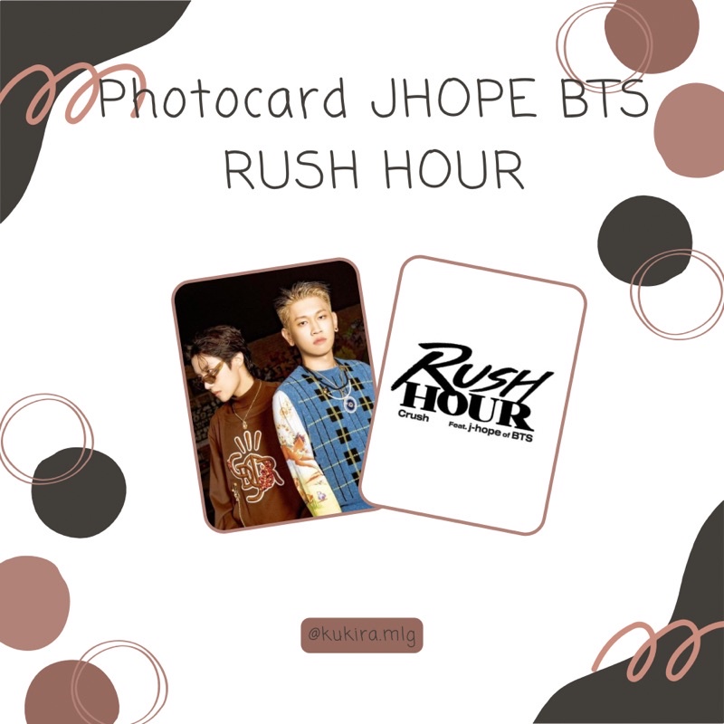 PHOTOCARD BTS JHOPE RUSH HOUR