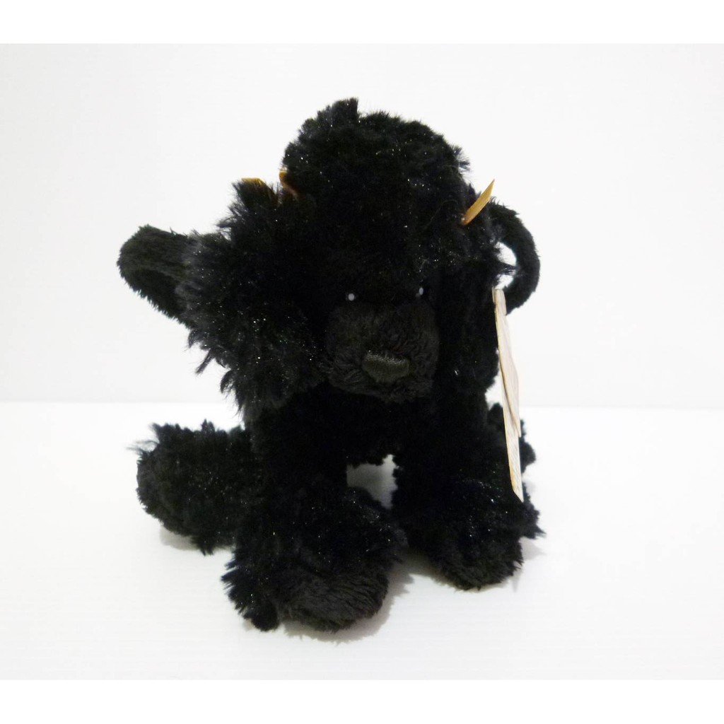 Tas Boneka Mini Anjing Pudel Black Poodle Dog Original Gund Kids