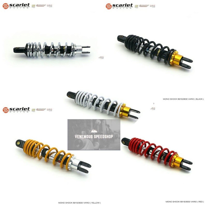 Shock Belakang Scarlet Racing 8918 Matic Ukuran 310MM