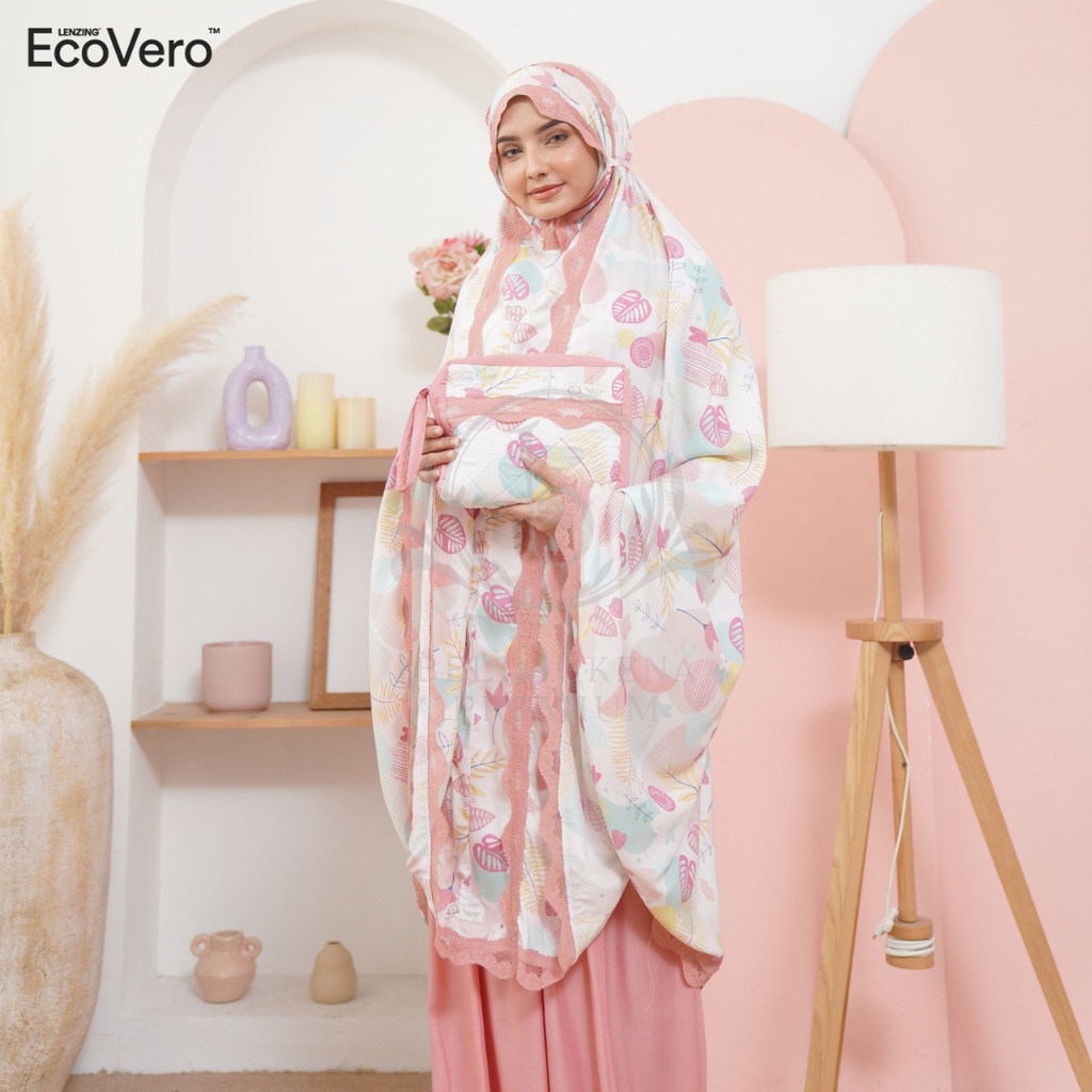 Mukena Dewasa 2in1 Premium Ecovero Gracia Set Sajadah