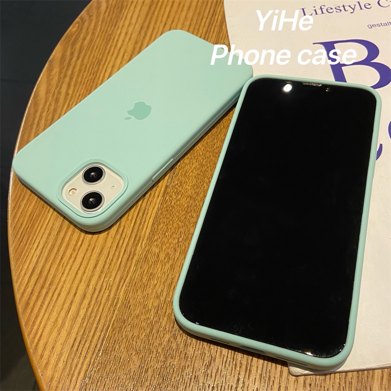 Soft Case Silikon Motif Permata Hijau Untuk IPhone 11 12 13 Pro X Xr Xs Max 6 6s 7 8 Plus