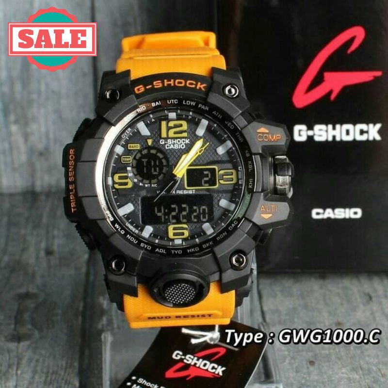 Murah JAM MURAH G SHOCK GWG 1000 YELLOW BLACK