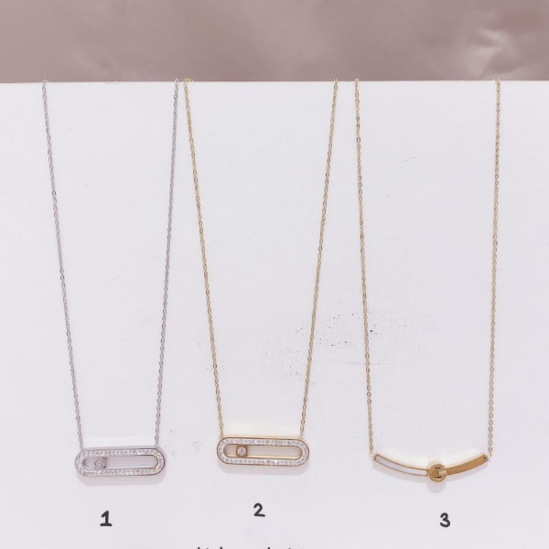 Kalung Titanium Asli Premium Quality Necklace Stainless steel anti karat anti alergi K115