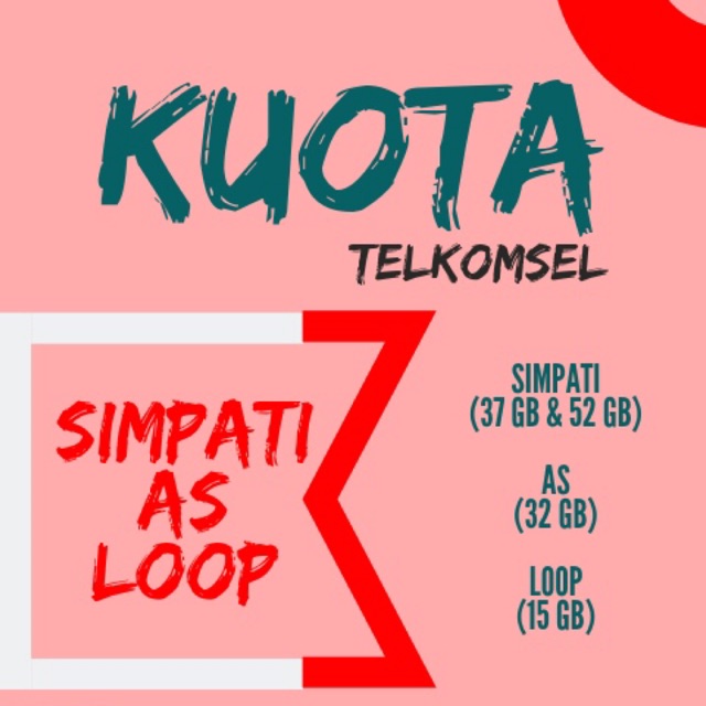 Kuota Inject Telkomsel (Simpati,As,Loop)