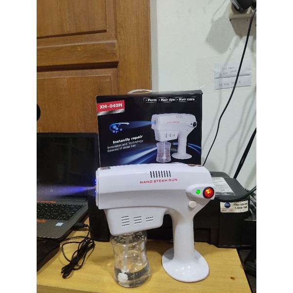 NANO STEAM GUN SPRAY UAP DISINFECTAN BLUE MAGIC / ALAT SEMPROTAN PORTABLE DISINFEKTAN UV ELECTIRIC