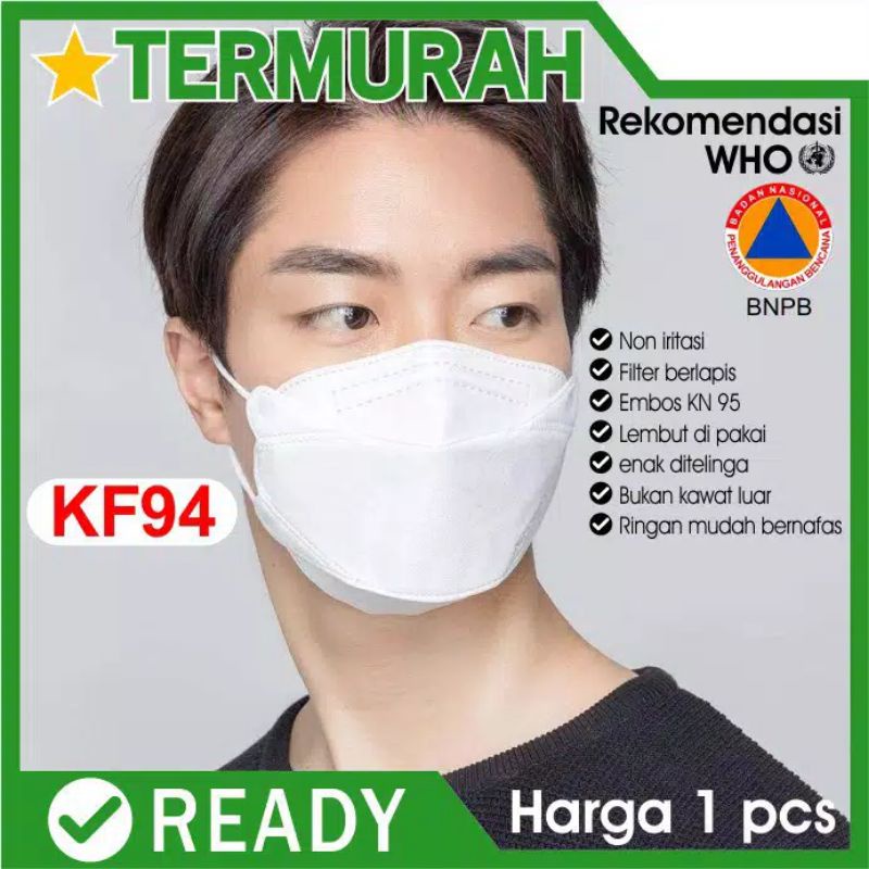 KF94 MASKER 10 PCS KOREA 4PLY / MASKER EVO 4D IMPORT 2 WARNA