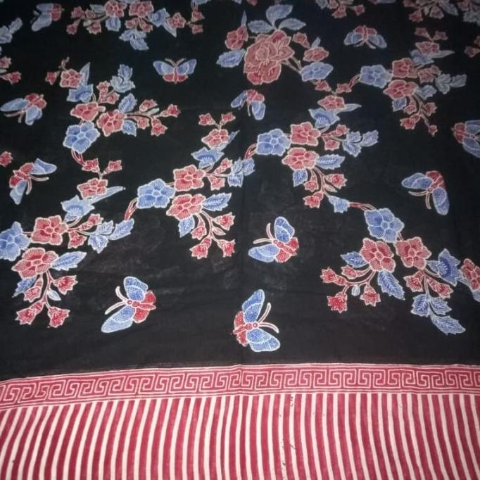 Kain Batik Encim motif Buketan bahan Paris