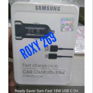 Car Carger Mobil Samsung USB C ORI Charger Cas Casan di Mobil Saver Samsung Tipe C Type-C Original