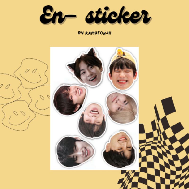 

RAMYEONJII — ENHYPEN STICKER CUTE FACE ALL MEMBER
