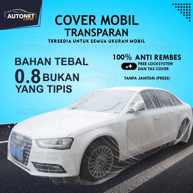 Cover mobil plastik transparan bening tebal xl7 calya mercy Agya bmw innova