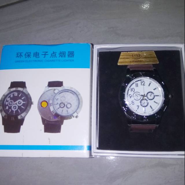 Jam tangan korek api elektrik USB