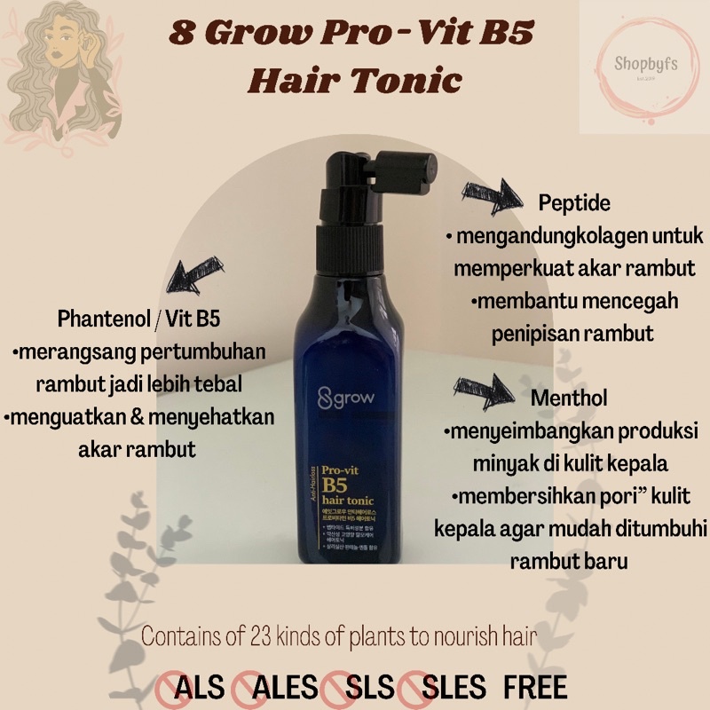 8 Grow Pro-Vit B5 Hair Tonic 100ml