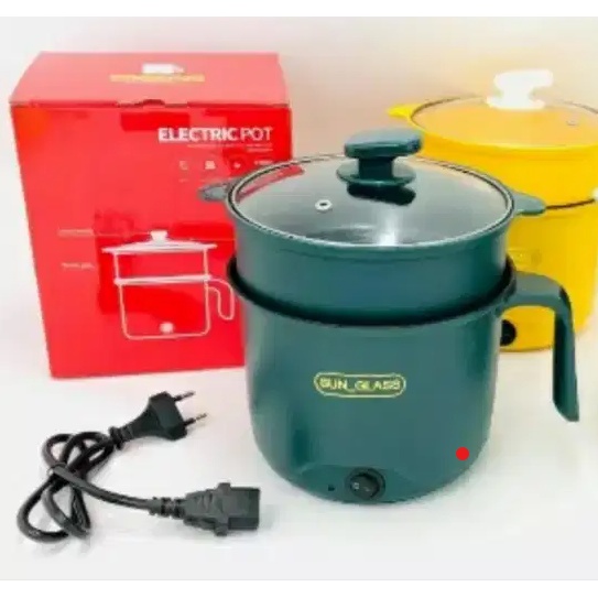 [KJO] PANCI LISTRIK SUN GLASS / Panci Listrik Kukus Plastik serbaguna Kenzjayaolshop