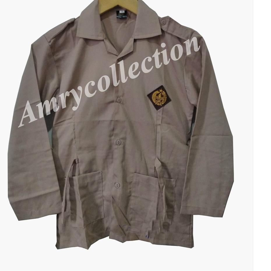 Terjangkau - Baju pramuka SD SMP SMA Lengan panjang Perempuan Bahan GS Seragam sekolah