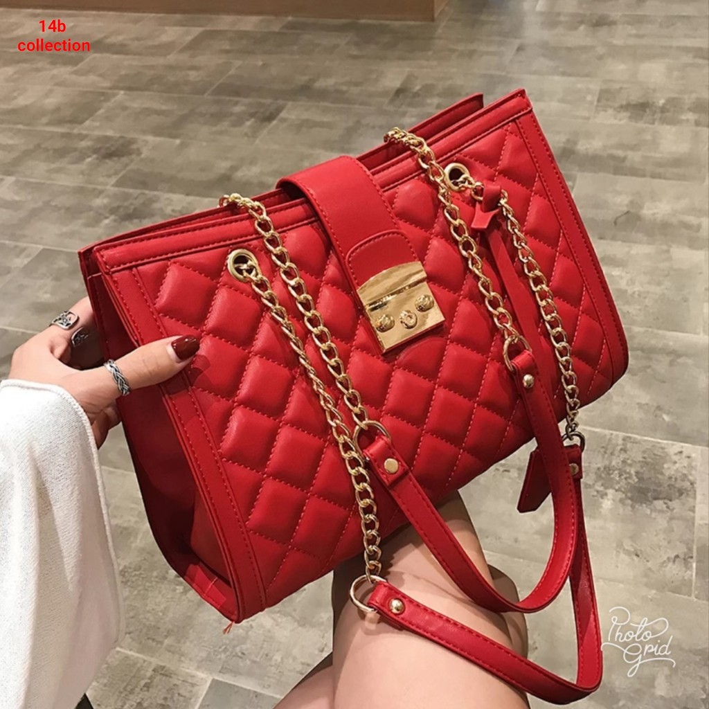 Tas Pesta Cewek guila kotak catut besi tali rantai besar ala korea dan keren