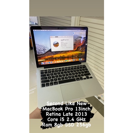 MacBook Pro 13inch Retina Late 2013 8/256 Storage SSD