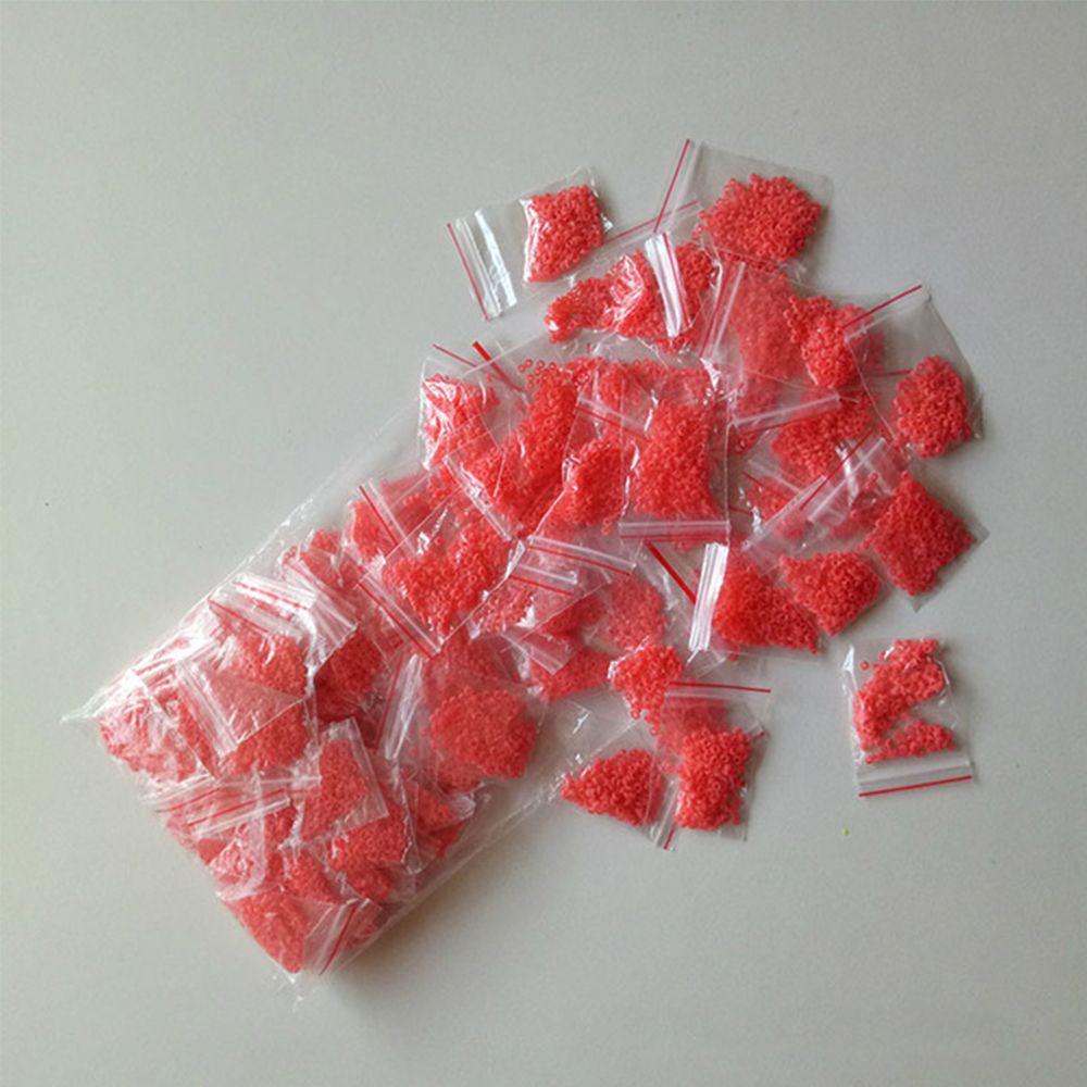 Top 2600pcs / 13 Kantong Karet Pengikat Umpan Pancing Cacing Merah Imitasi Portable Kualitas Tinggi