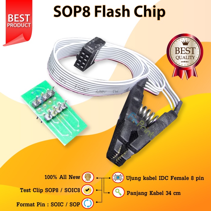 SOP8 Flash Chip, IC Test Clip IC Eprom Eeprom BIOS ROM, Socket Program