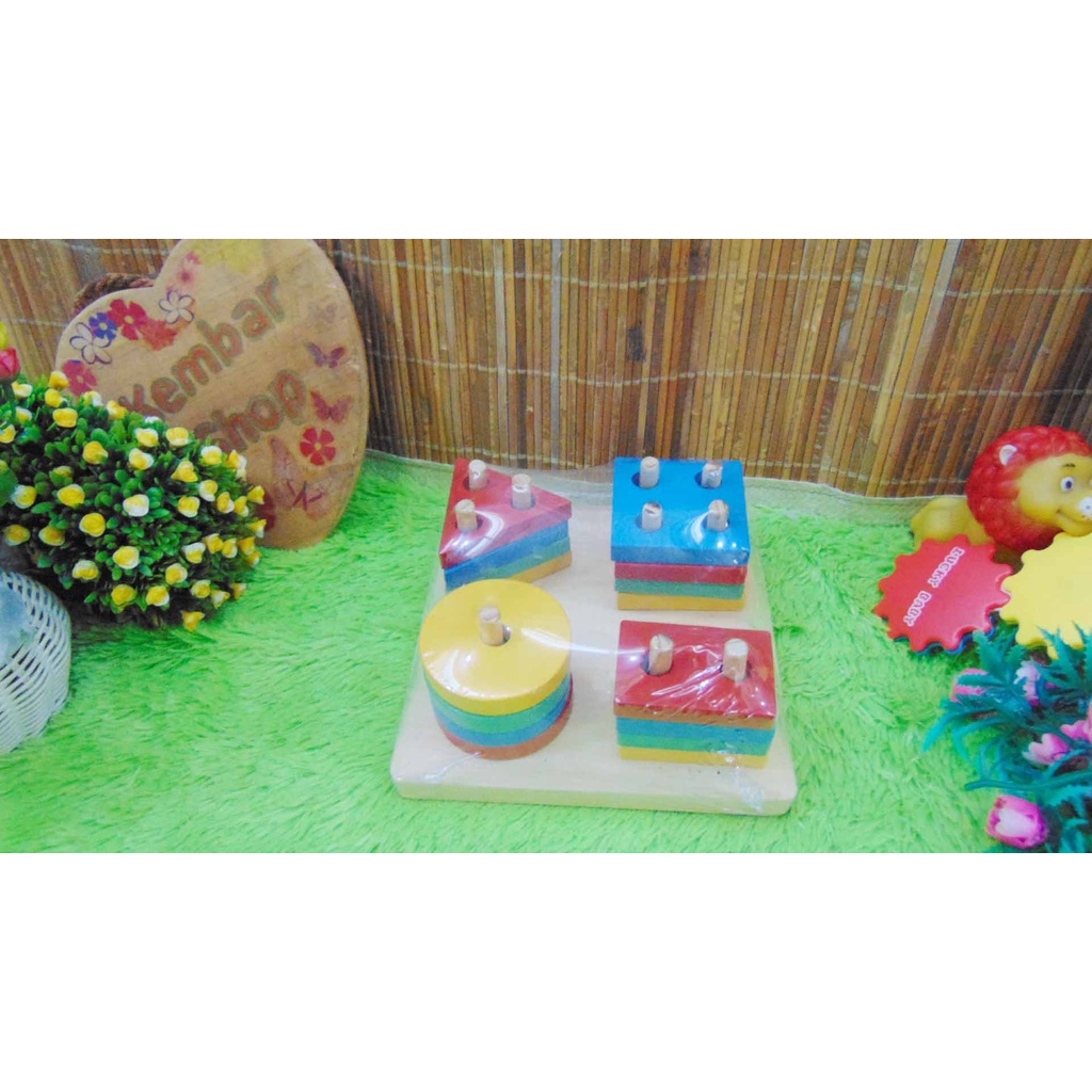 APE-M-GEO MENARA GEOMETRI ALAT PERAGA TK PAUD