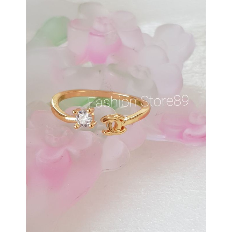 Cincin Bahan Xuping ukuran Elastis free size cincin import xuping fashion unik bahan elastis IMPORT